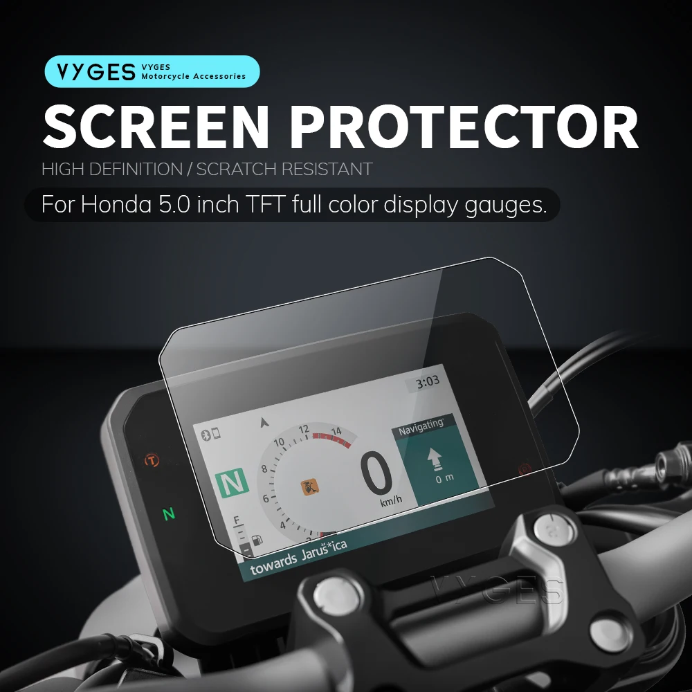 Для Honda CBR650R CB650R CB500R CBR400R CB400F CB125R 2024- TFT Защитная пленка для дисплея Защитная пленка для экрана Инструментальная пленка