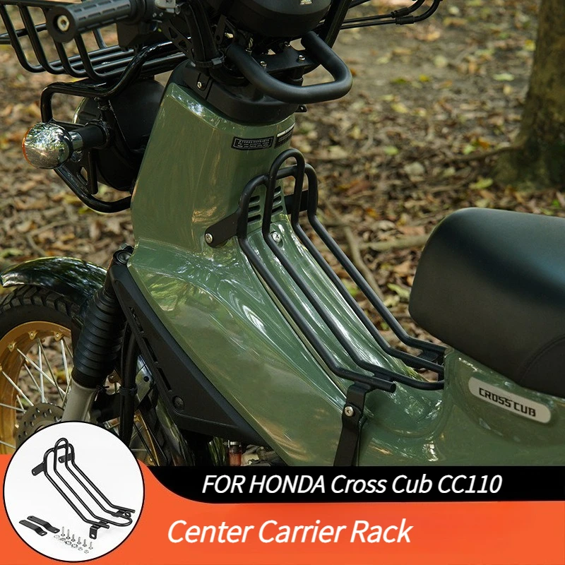 

CC110 Center Carrier Rack FOR HONDA Cross Cub CC110 2023 2024 2025 Motorcycle Storage Rack Middle Shelf Luggage Bracket