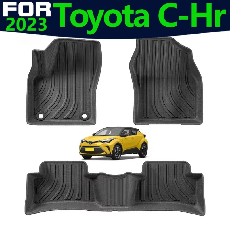 Floor Mat for Toyota C-Hr 2023 TPE All-Weather Waterproof Car Mats Easy Clean Accessory
