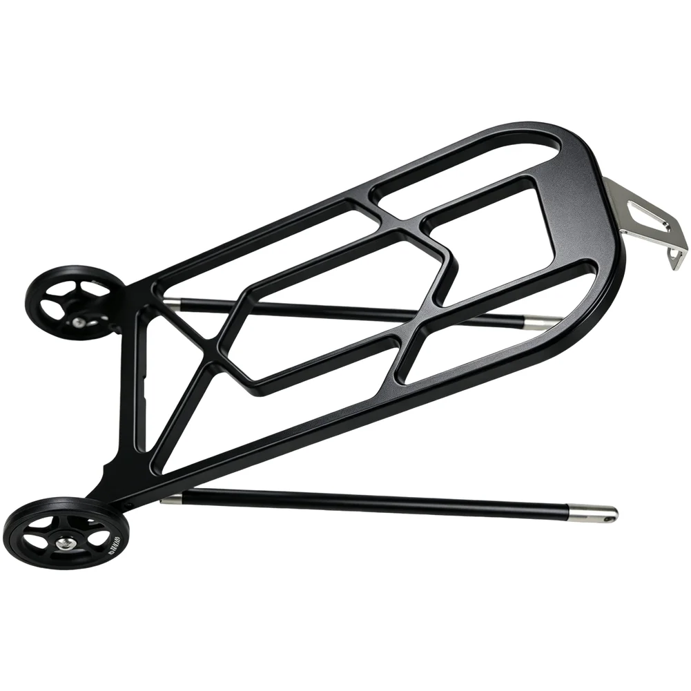 Rear Luggage Rack for Brompton Folding Bicycle Aluminum Alloy 6061+T6 25kg Capacity 32x14.5x3.3cm Package Size