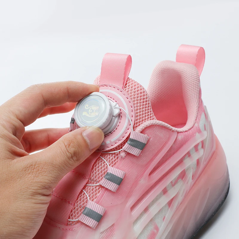 Chaussures de patins à roulettes pour enfants, 4 roues, patinage, rencontre, respirant, garçon, fille, enfant, poignées d'été en plein air, scintillant amovible, chaussure volante, cadeau