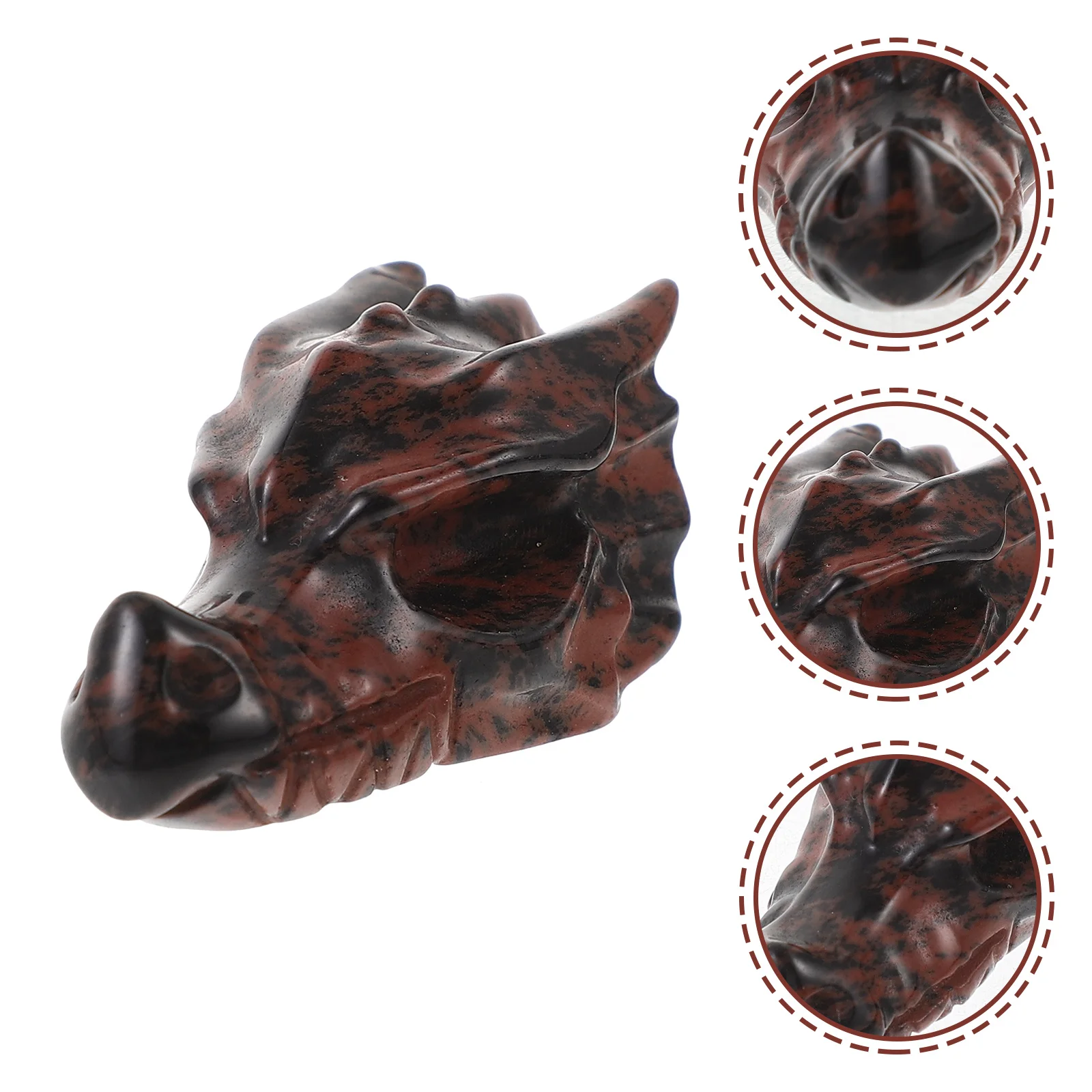 

Crystal Dragon Skull Head Desktop Ornament Home Office Shelf Decor Unique Decorative Prop Perfect Gift for Family