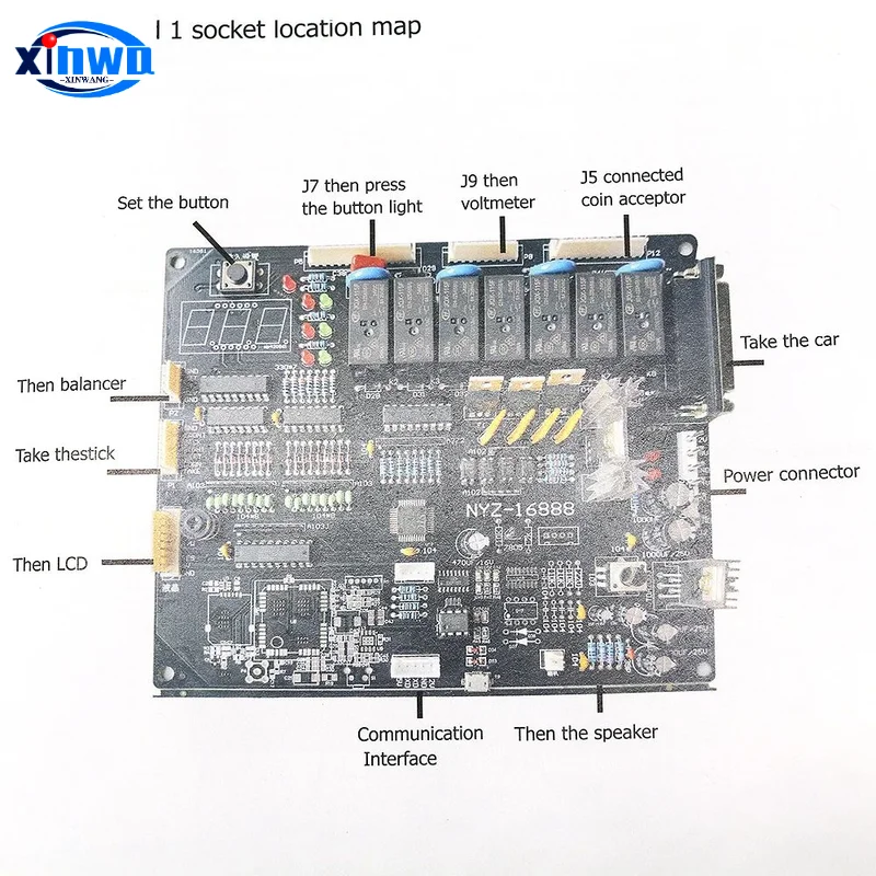 NYZ16888B Crane Game Board LCD Sensor PCB