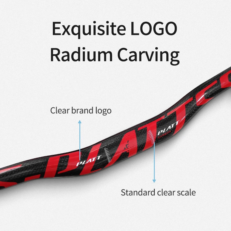 3K-Carbonfaser-Lenker für Mountainbike, Riser-Lenker, 720 mm, Rennrad-Lenker, ultraleicht, T700, Schwarz, H002A272 – Detail 7