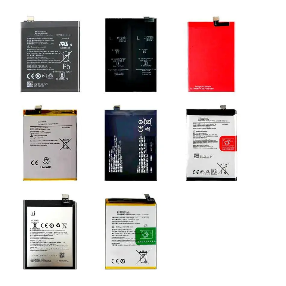 

Аккумулятор для мобильного телефона Oneplus 7T 3 9 Nord N10 N100 Z 2 One 1+ Plus 5G Pro 2012 2015 2250-5000 мАч BLP613 BLP785 BLP743