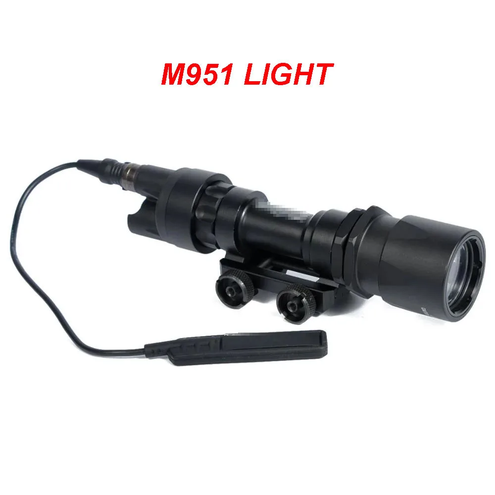 

Tactical Surefir M600 M951 Super Bright Hunting LED Flashlight Weapon Gun Scout Light With Remote Pressure Switch With QD Mount