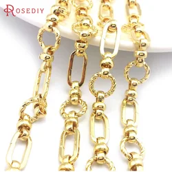 50CM 18K Gold Color Iron Long Oval Shape Necklace Chains Jewelry Chains High Quality Diy Jewelry Making Accessories