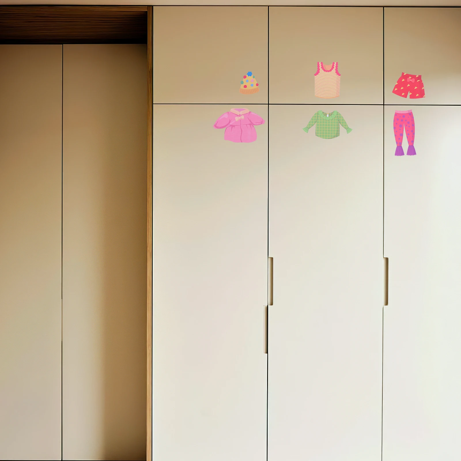 

1Set Kids Closet Labels Stickers Wardrobe Decals PVC Safe and Durable for Organizing Clothes in Bedrooms Clothes Labels for Kids