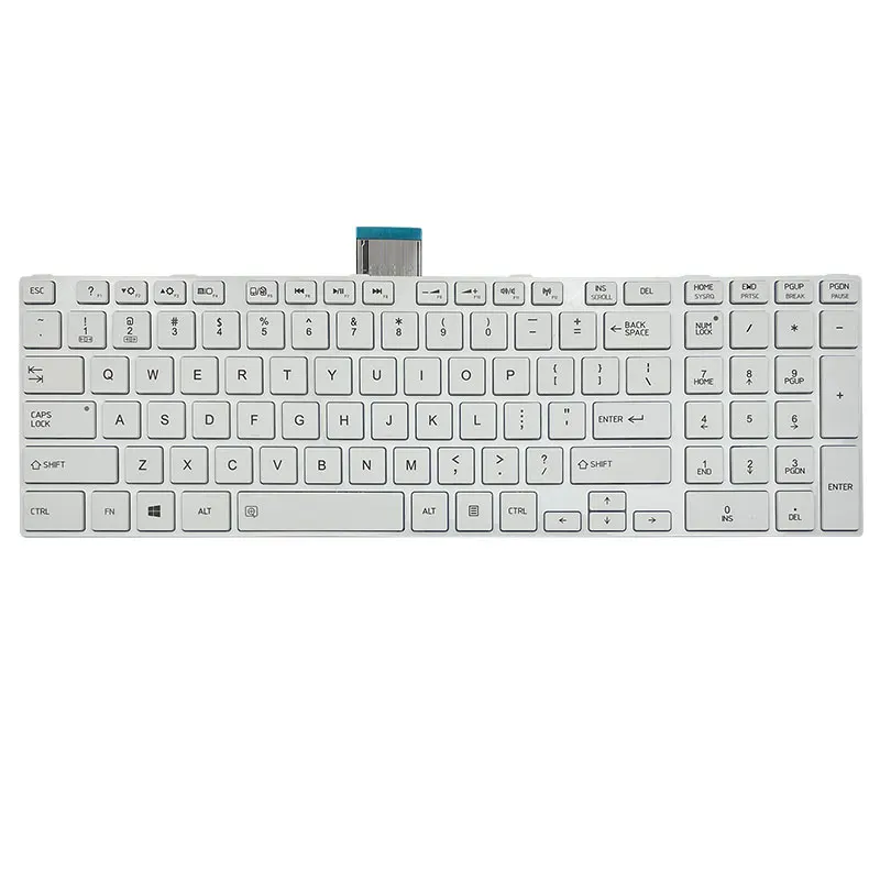 NEW US laptop Keyboard for TOSHIBA SATELLITE L850 L850D P850 L855 L855D L870 L870D US Black/white keyboard