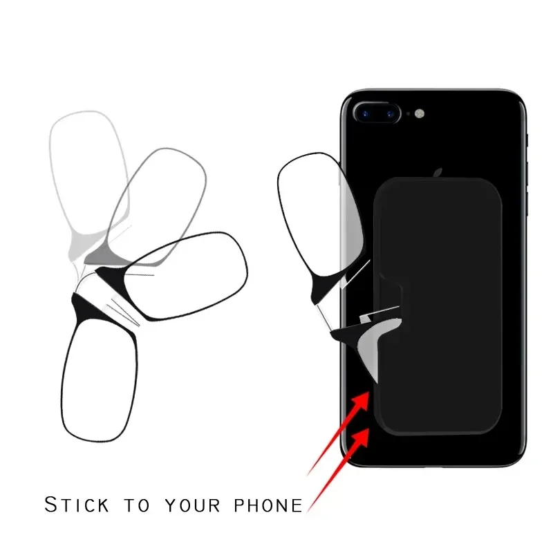 Nase Clip-on Lesebrille Falten Beinlose Ultraleicht Schlüsselbund Brille Männer Frauen Mini Tragbare Presbyopie Brille +1,0 Bis +4,0 – Detail 10