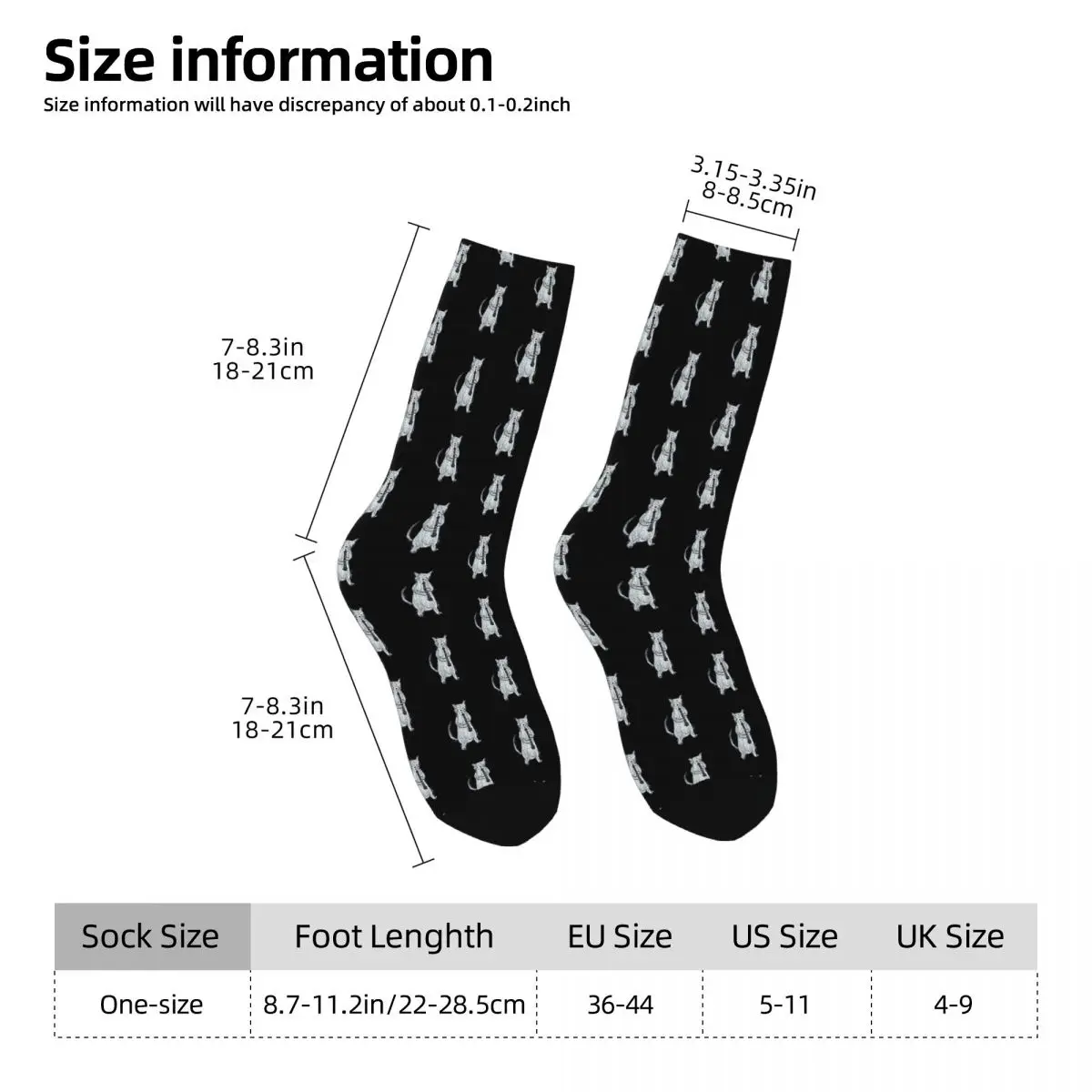 Meowtet Obie Socks Harajuku Sweat Absorbing Stockings All Season Long Socks Accessories for Man's Woman's Gifts