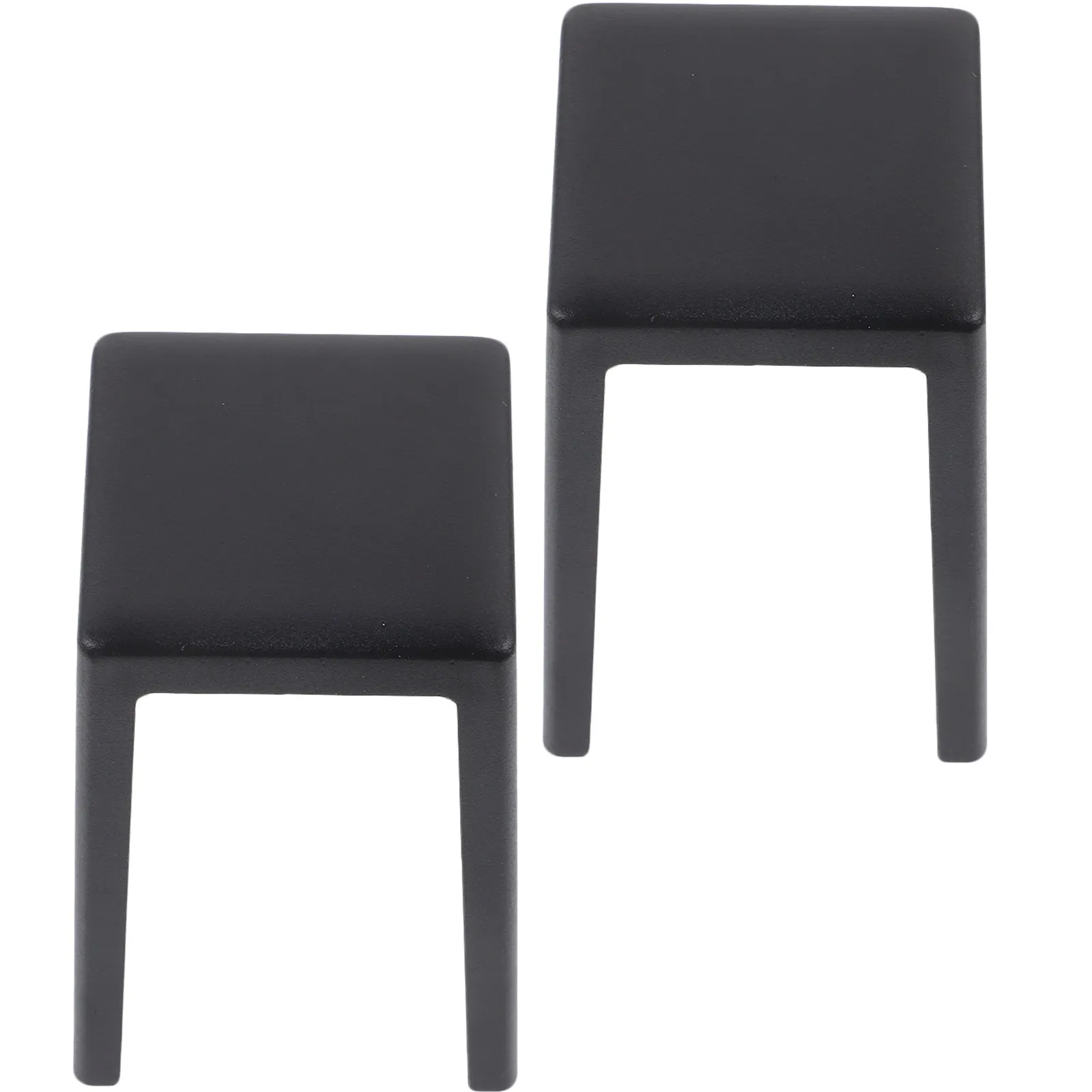 

2Pcs Miniature Stool Plastic Furniture Accessories Lifelike Realistic Safe Long Lasting Decor Kids Pretend Play Bedroom