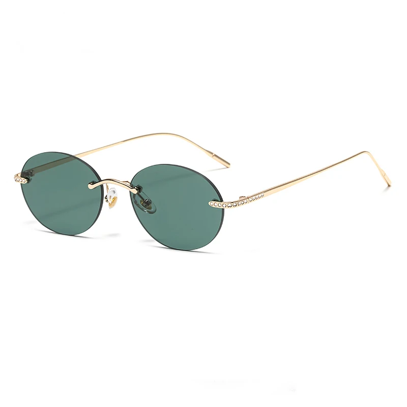 Oculos-de-sol-redondos-sem-armacao-zxiac-para-mulheres-com-lente-verde-e-apliques-de-strass-Oculos-de-moda-para-festas-e-viagens