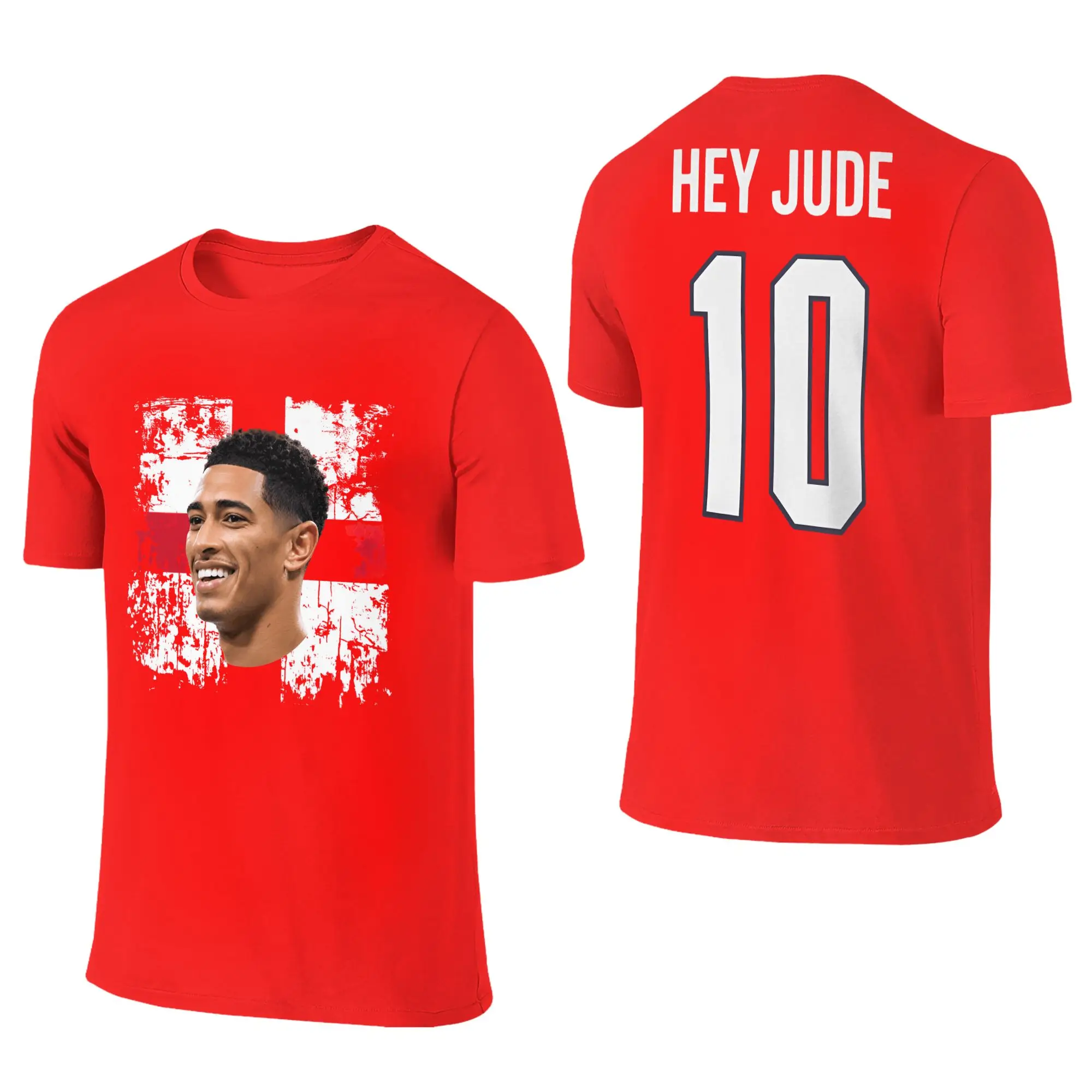 Streetwear T-Shirt 2026 Jude Bellinghams No.10 England Soccer Cotton T-Shirts  Fashion  Retro Casual Short Sleeve Tops