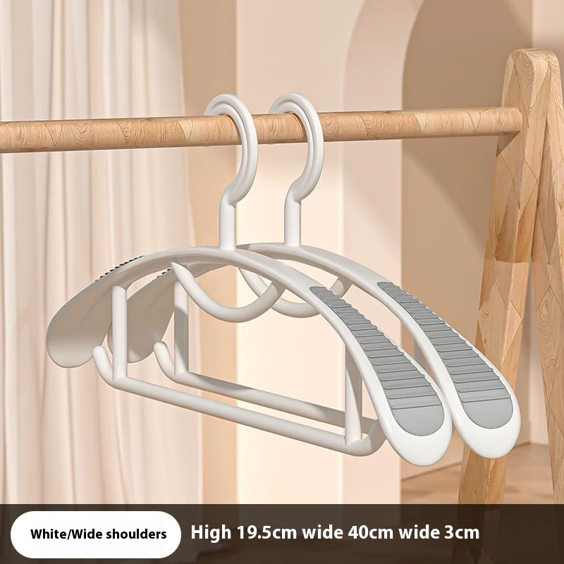 Household Non-slip Hanger, Thick And Wide Shoulder Plastic Drying Rack, Used To Hang Clothes Wholesalers