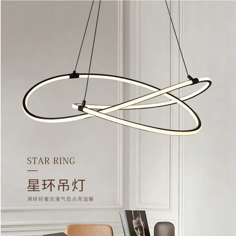 new minimalist chandelier modern minimalist dining room lighting atmospheric light luxury Nordic