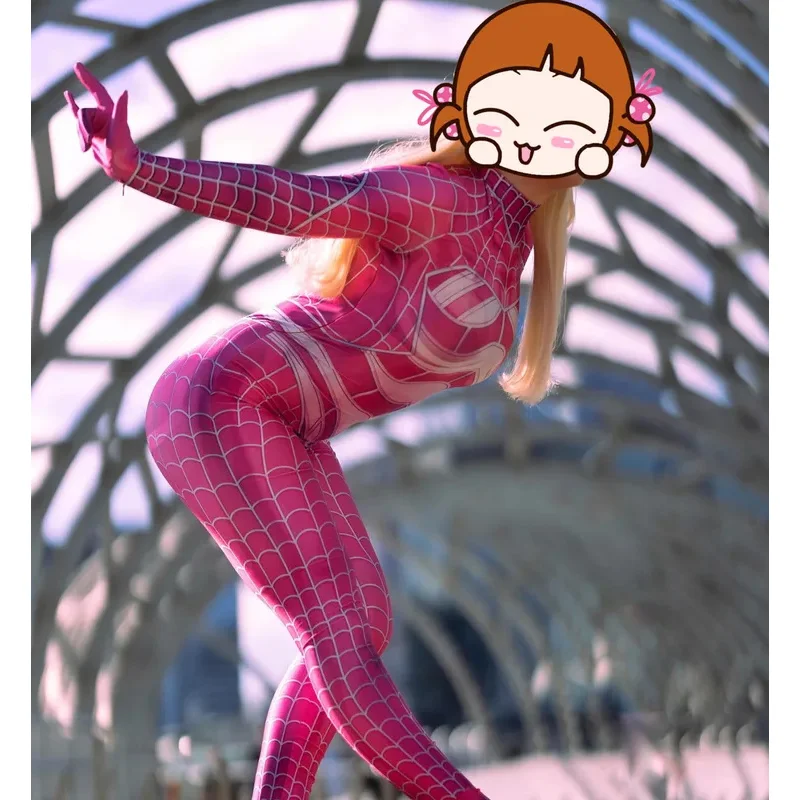 Costume cosplay da donna adulti bambini ragazze donne supereroe Zentai Halloween tuta da festa