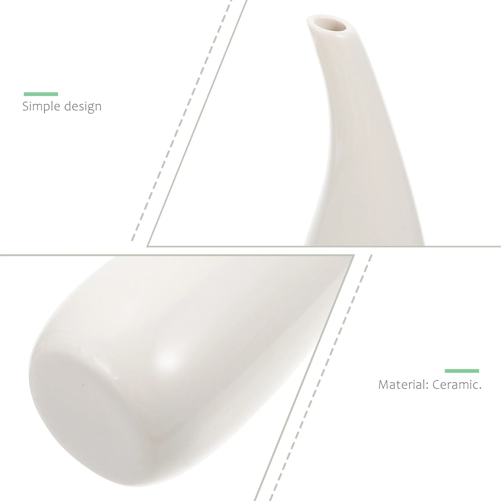 

Mini Ceramic Aroma Bottle Flower Vase Creative Simple Style Vase for Home Office Decorative Flower Arrangement Holder