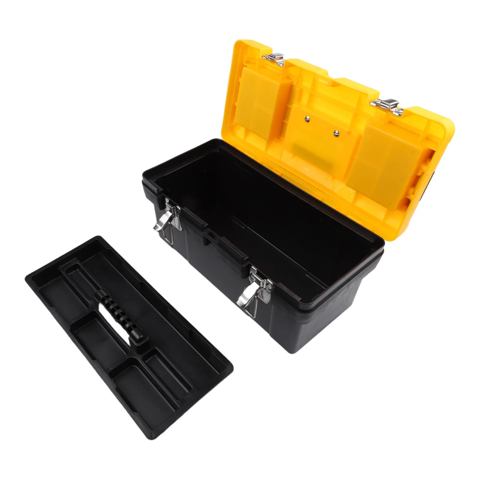 Efficient Tool Arrangement Box Plastic Storage Tool Box Organizer Dual-layer Design Reinforced Construction Thickened Plastic