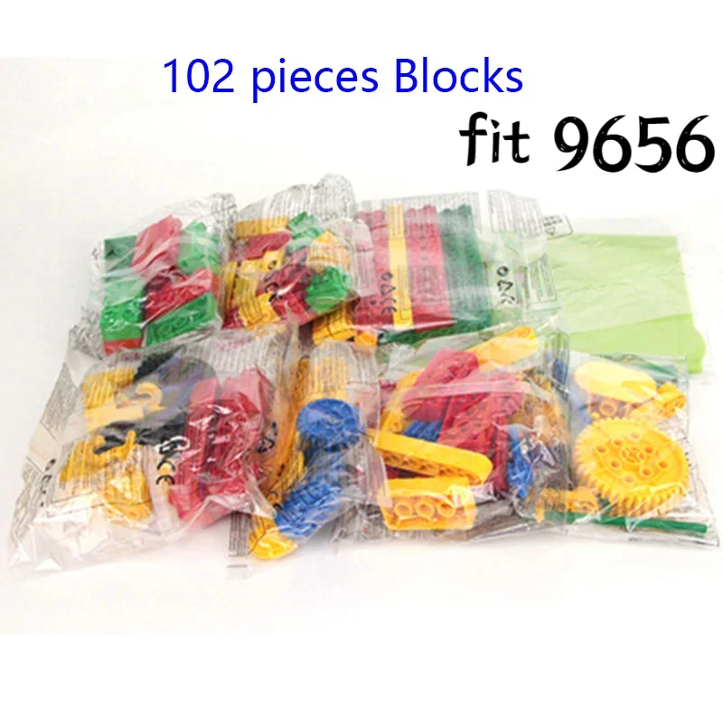 

102 шт., набор ранних простых машин, совместимый с Duplo 9656, строительные блоки, сделай сам, образовательный стебель, робот, научная технология, комплект
