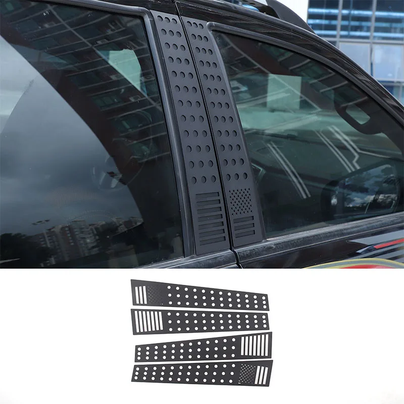 

Window B-pillar Center Column Trim Sticker American Style Decorated Cover Car Accessory For Ford Ranger Wildtrak T7 T8 2015-2021