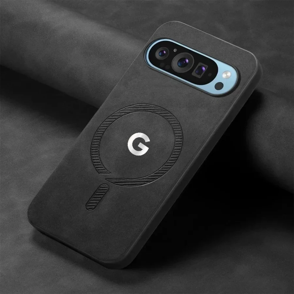 Luxury Simple Smooth-Touch PU Leather Slim Case For Google Pixel 10 9 Pro XL 8 7A Pro Wireless Charge Full-pack Shockproof Cover