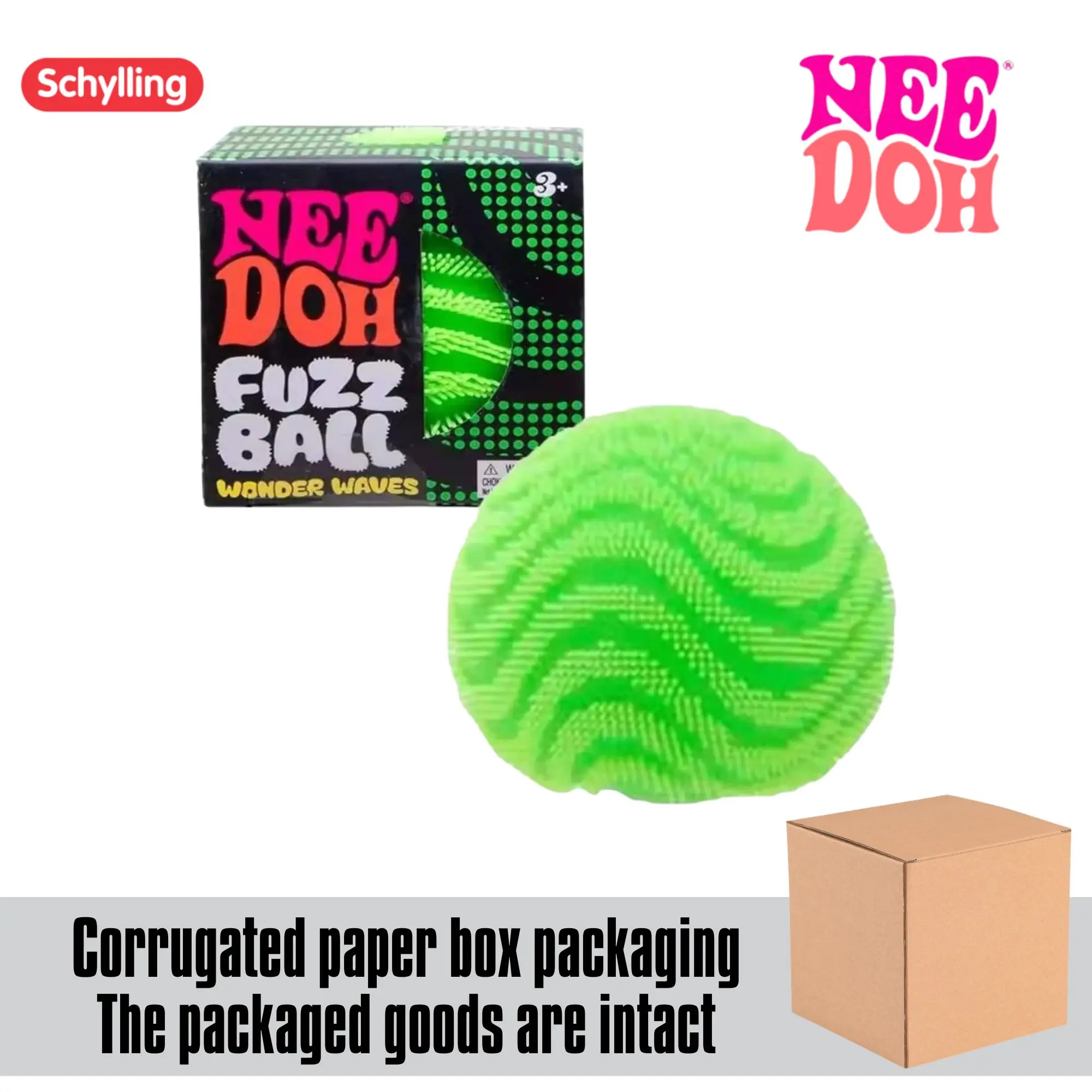 Needoh Nice Ice Baby Fidget Cube Set 4er-Pack Super Solide Squish Sensorische Spielzeuge Ungiftige Quetschspielzeuge für ADHS und Autismus Geschenk