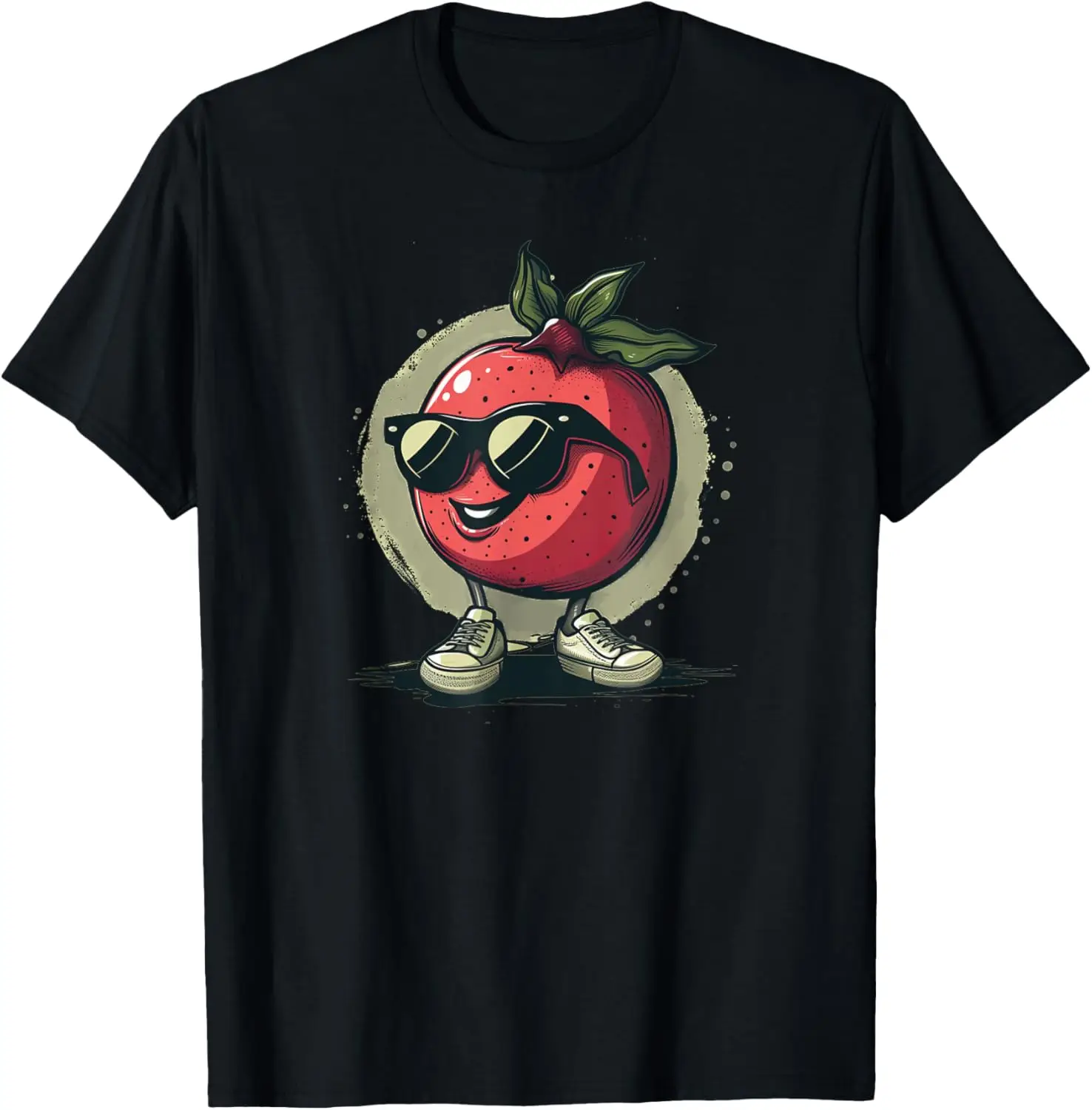 

Funny walking Pomegranate with Sunglasses and cool Kicks T-Shirt