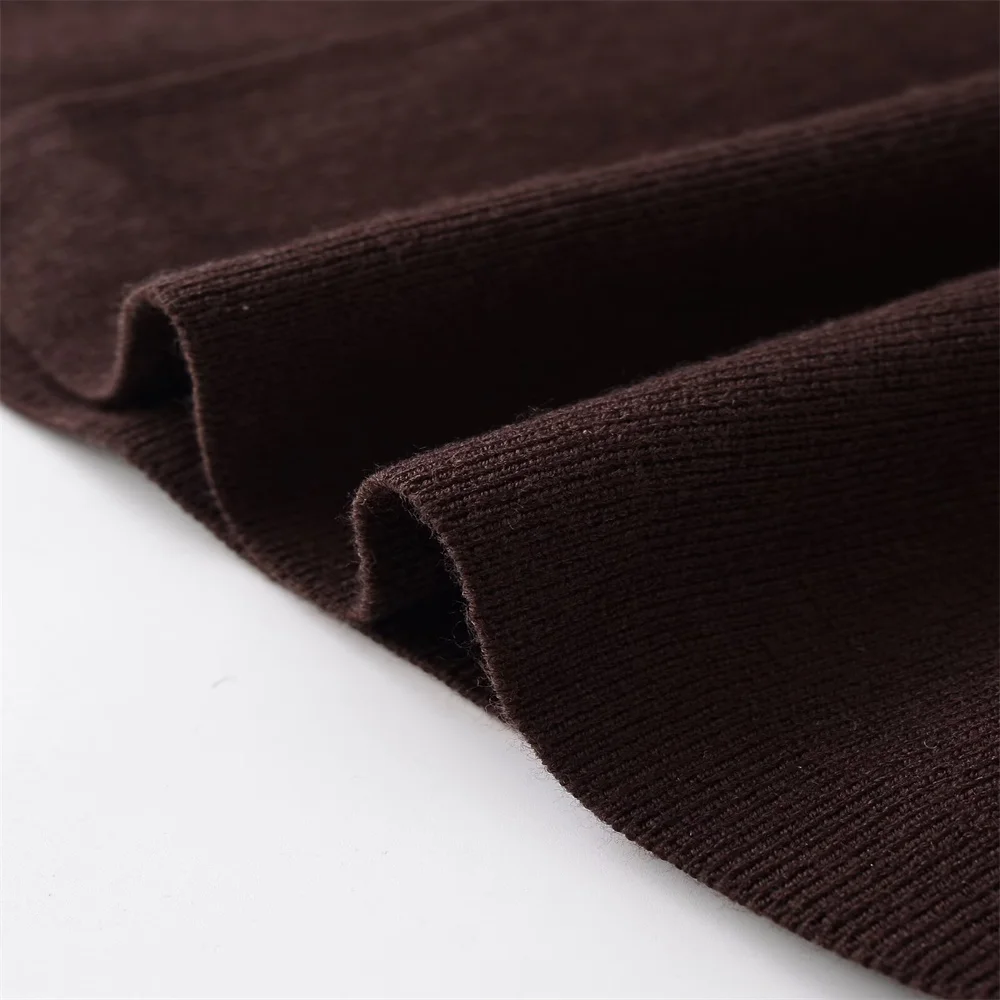 Giacca in maglia a maniche lunghe con cintura versatile con scollo a V in stile pendolarismo da donna nuovo autunno