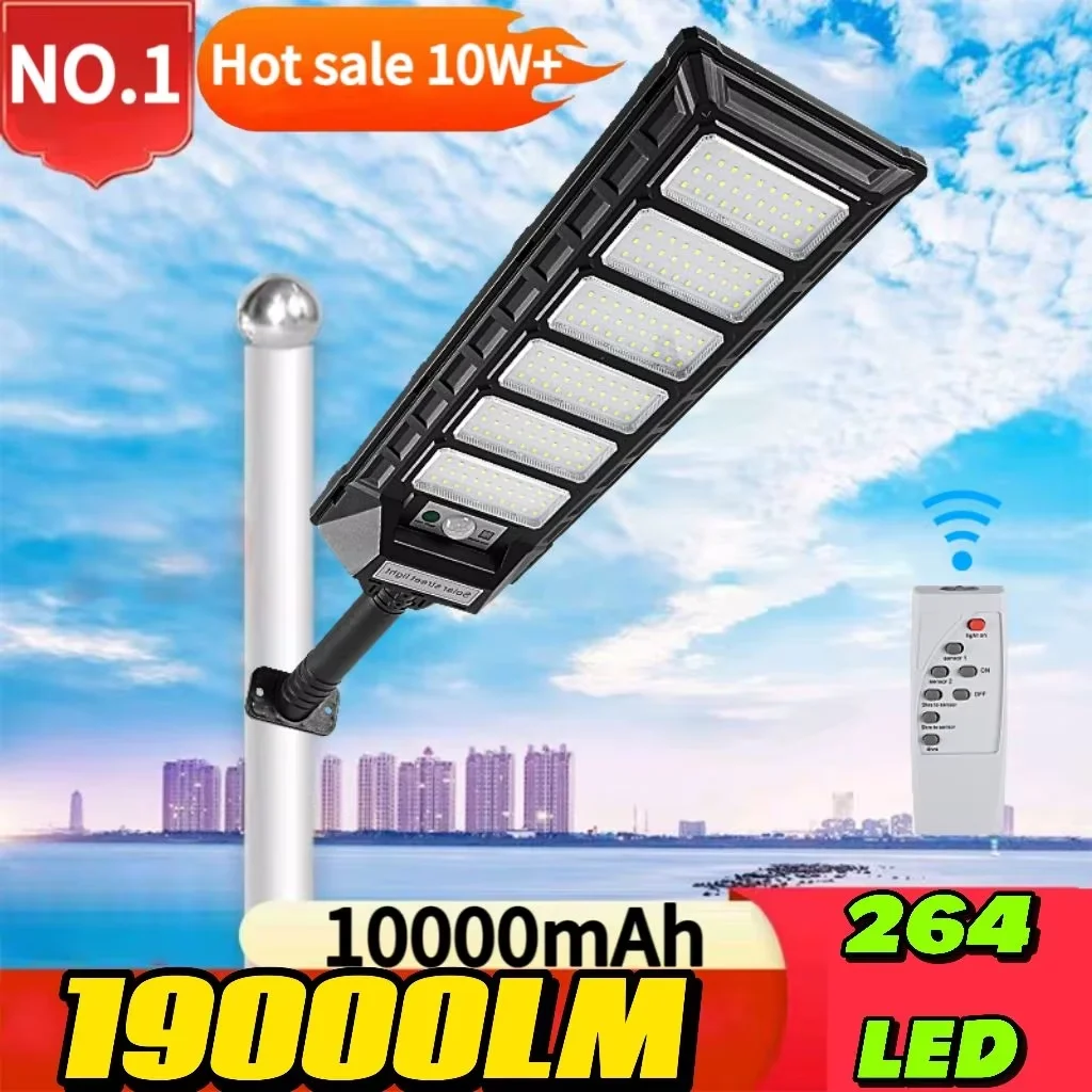 19000LM Solaire LED éclairage Extérieur Capteur De Mouvement Lumière Extérieure Projecteur Solaire