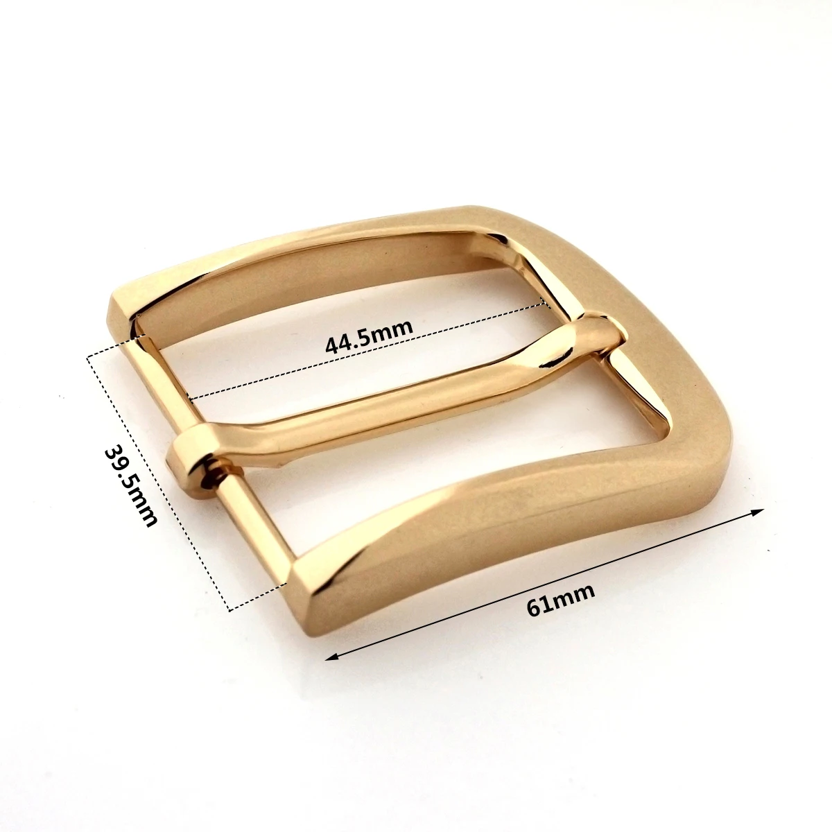 1pcs 40mm Metal Plating Belt Buckles Golden Single Pin End Bar Buckles Fit for 37mm-39mm Belt Leather Craft Jeans Parts