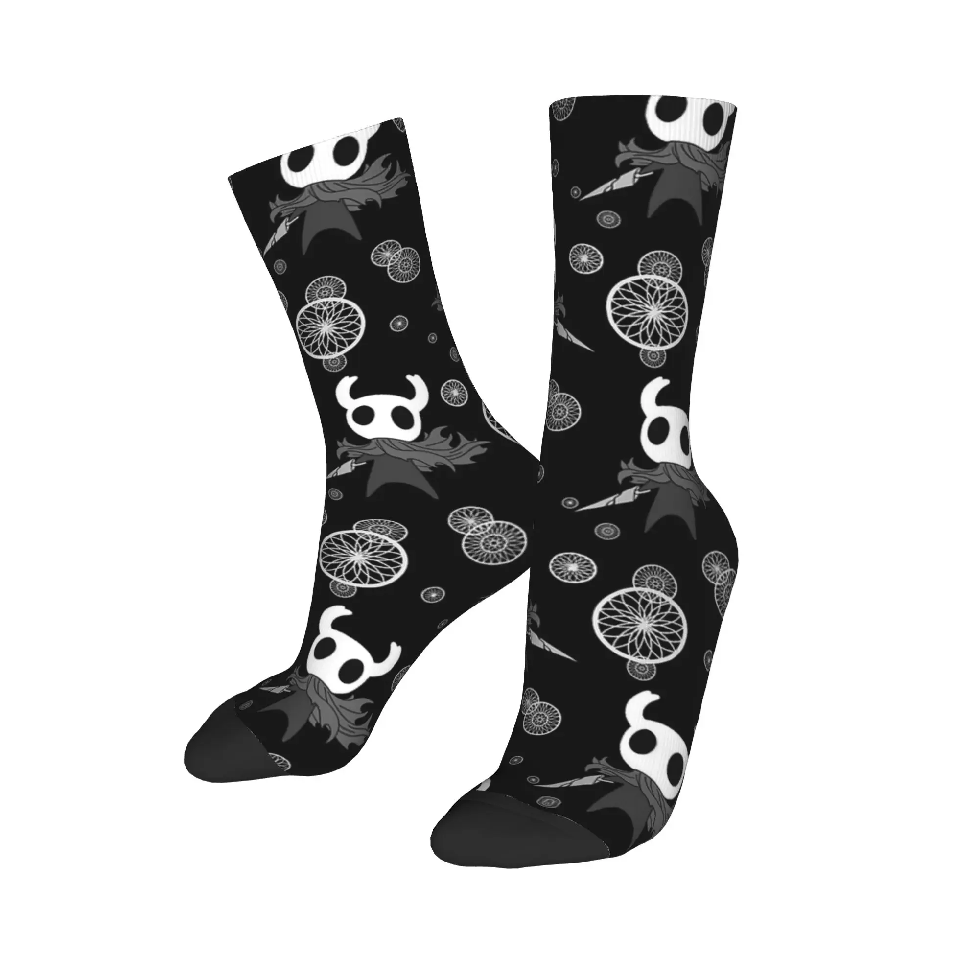 Calcetines huecos de caballero para hombre y mujer, divertidos calcetines felices de poliéster, Harajuku, primavera, verano, Otoño e Invierno, calcetines de tubo medio, regalo