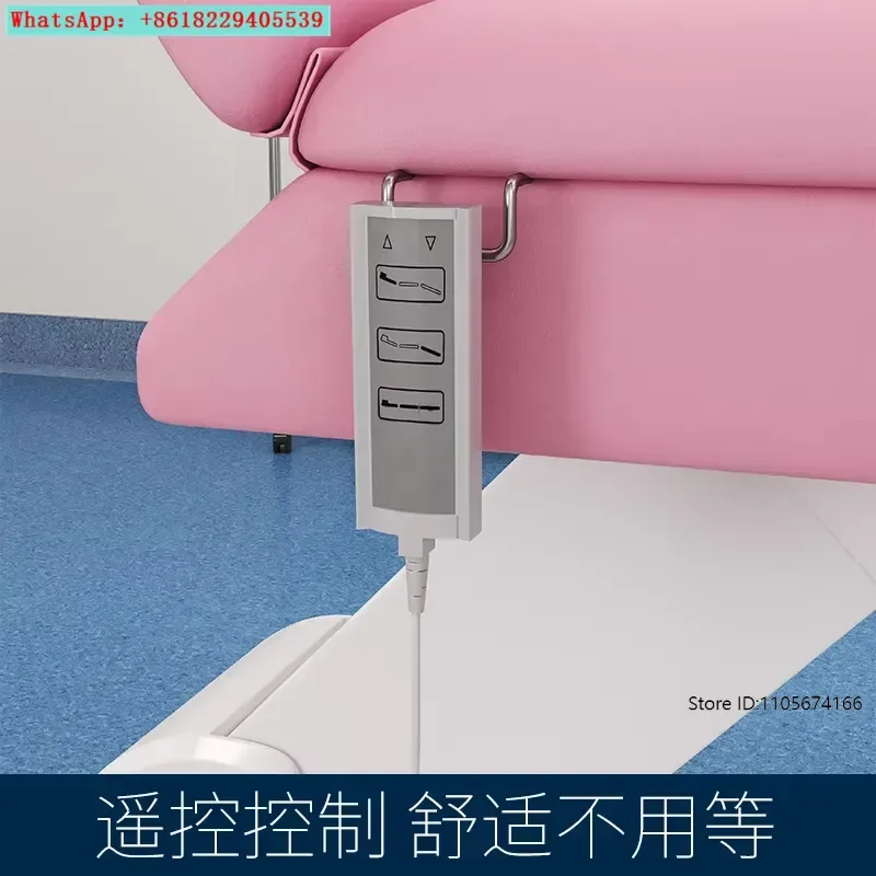 Medical Maternal Examination Bed Confinement Center Nursing 6810 Blue Single Motor Silent Wheel
