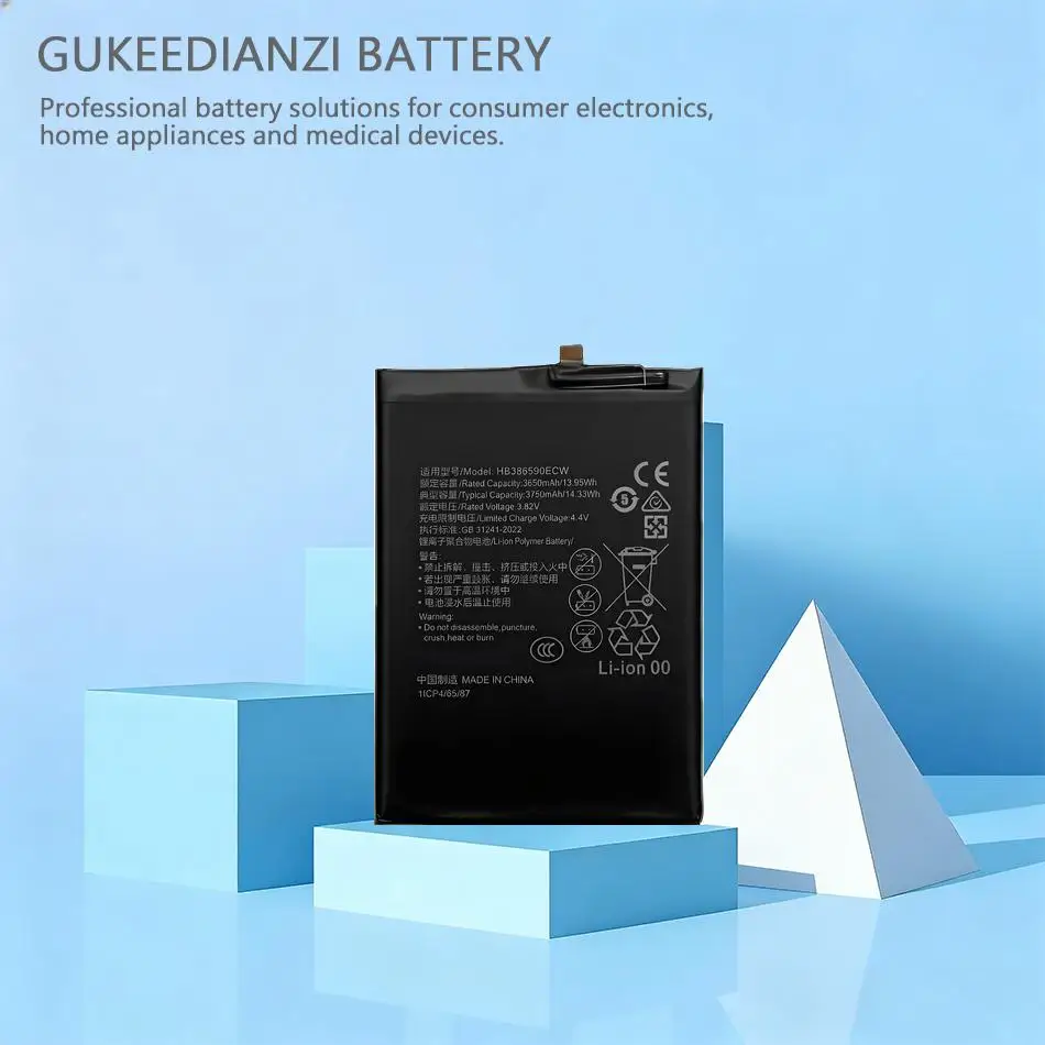 

Аккумулятор HB386590ECW 3750 мАч для Huawei Honor 9X Lite, 8X, Glory 20, 20S, Play, Nova 10, Nova 3, 4, 5T, Mate P10 Plus