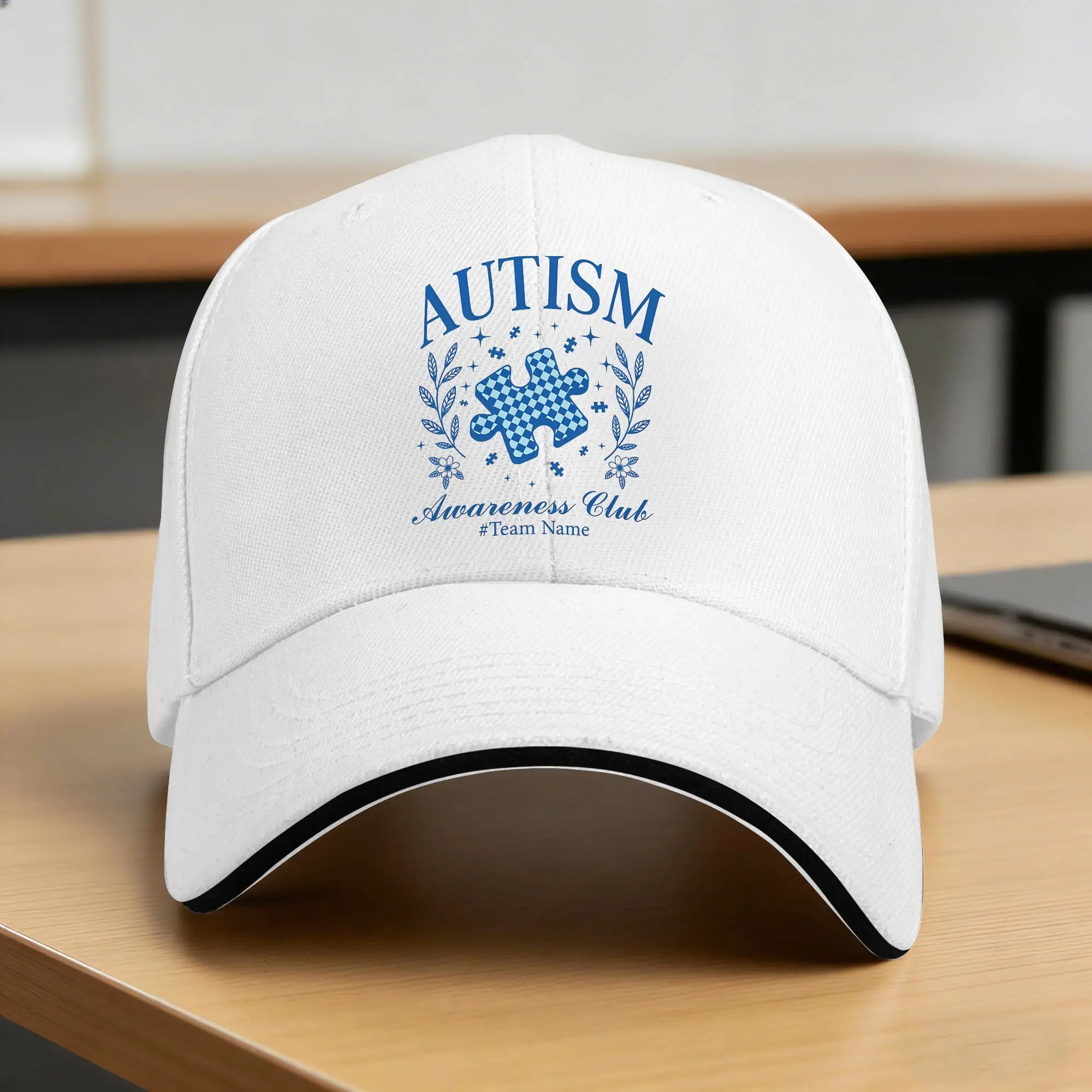 Autism Awareness Respect Love Support Blue Baseball Cap  Outdoor Sports Sun Visor Unisex-Teens Classic Design Baseball Caps