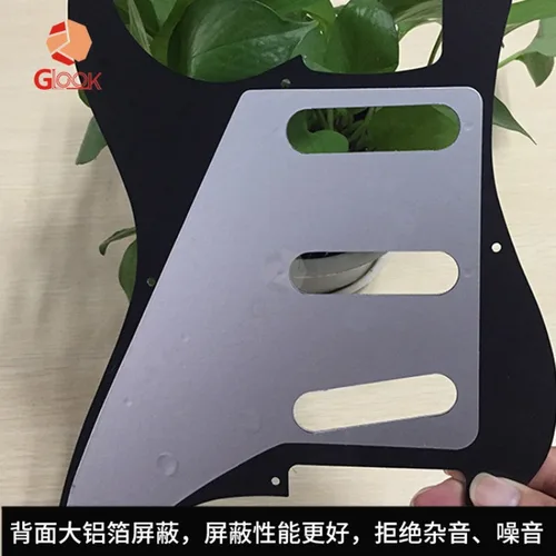 Imagen 2 del producto Protector de guitarra eléctrica de 11 clavos, Panel de guitarra ST SQ, golpeador único de 11 orificios SSS Meffen Meffen