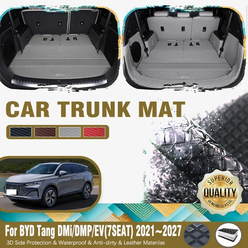 

Car Rear Trunk Mats For BYD Tang EV DM-p DM-i MK2 2021-2027 7seat Anti-dirty Cover Storage Pad Cargo Liner Rugs Auto Accessorie