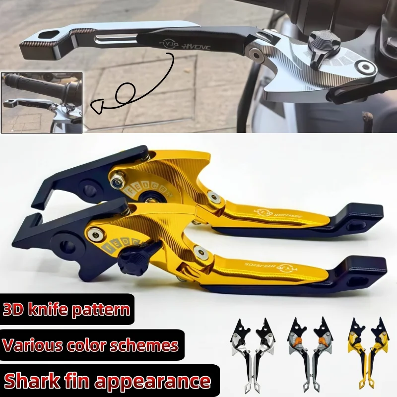 

3D Brake Lever Set For Honda VT750 Phantom/Shadow 2010-17 Black Spirit 14-17 Motorcycle Parts Foldable Adjustable Handle Levers
