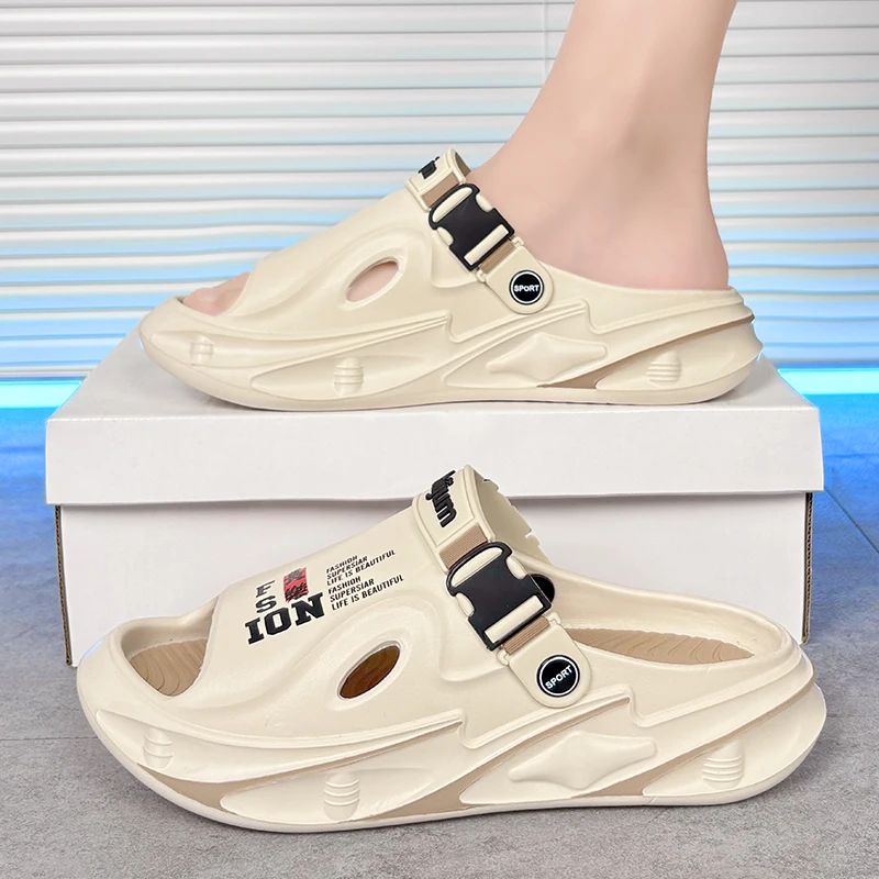 Sommer Herren Strandpantoffeln Bequeme Weiche Clogs Outdoor-Sandalen Herren Freizeitschuhe Damen Garten-Wasserschuhe Herren Strandpantoffeln – Detail 11
