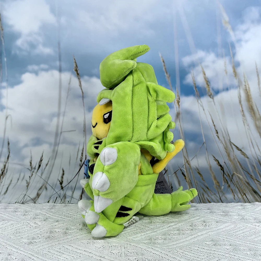 다카라 토미 포켓몬 스칼렛 바이올렛 피카츄 코스프레 티라니타르 9인치 봉제 인형, 스위치 게임 마스터 인형 검 방패 봉제 동물 인형