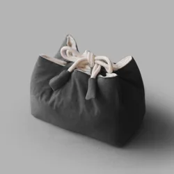 Large Thickened Storage Bag with Drawstring Monochromatic Portable Travel Tea Bag Teapot Outdoor Organizer