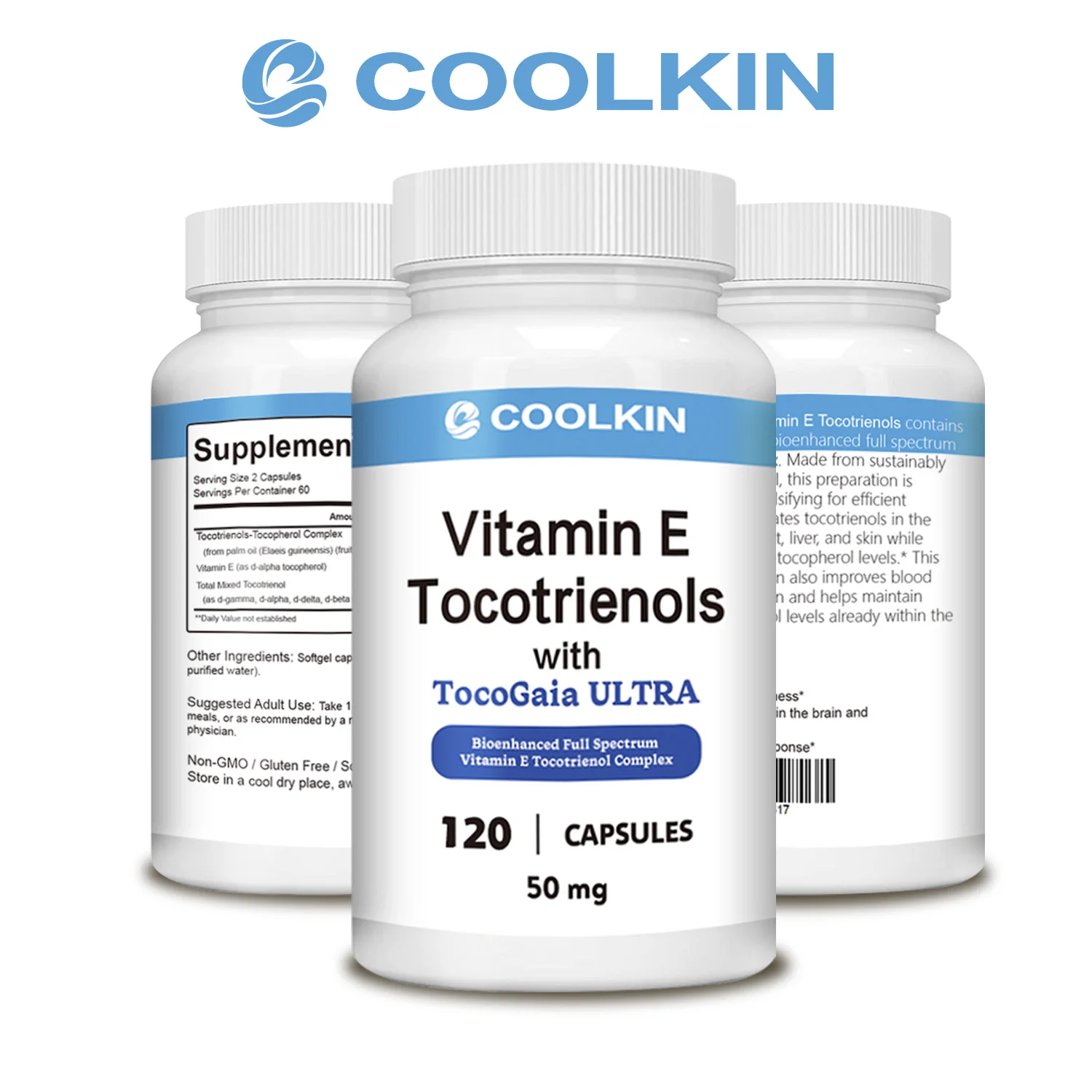 Vitamin E Tocotrienols Contains TocoGaia ULTRA - Supports Brain, Heart, Skin and Liver Health and Improves Blood Circulation