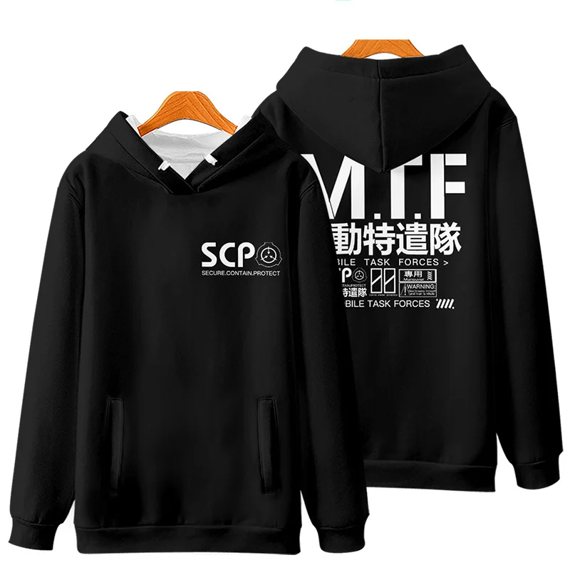 Scp Foundation Design Hoodies Sweatshirt 3D Print Long Sleeve Jacket Coat Autumn Winter Harajuku Hoodie Men Women Sweatshirts