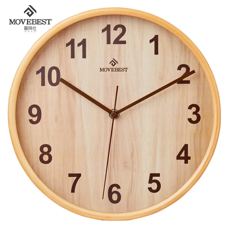 

Настенные часы из цельного дерева, простые настенные часы для гостиной, стиль натурального дерева, бесшумные домашние креативные деревянные часы, декор для спальни, оптовая продажа, крест