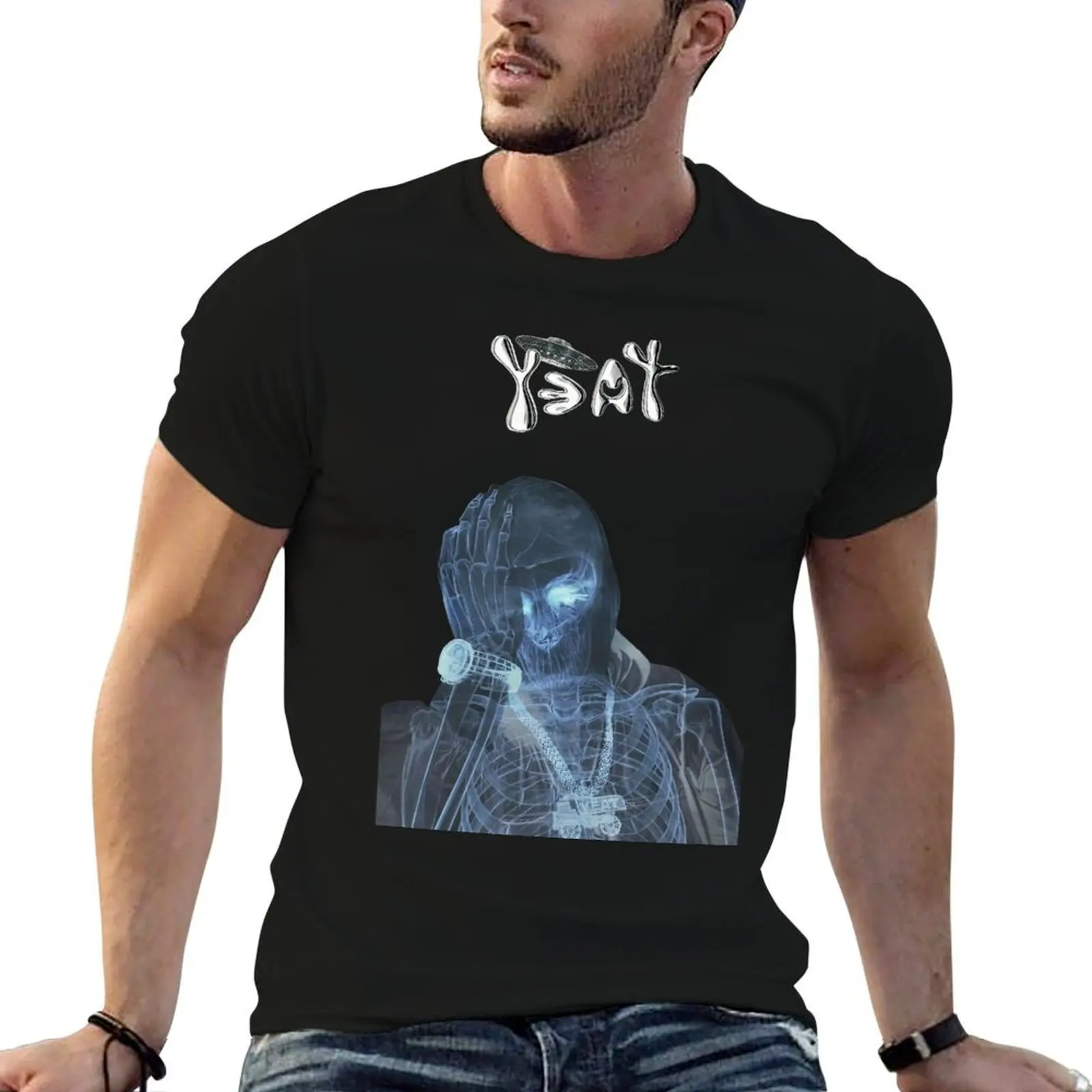 

Yeat Afterlyfe black T-Shirt cotton t shirts high quality t shirts for man cotton funny man t shirt cotton high quality T-Shirt