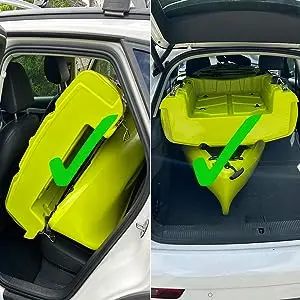 9ft giuntura di plastica motorizzata barca da pesca rimovibile kayak canoa single sit on top