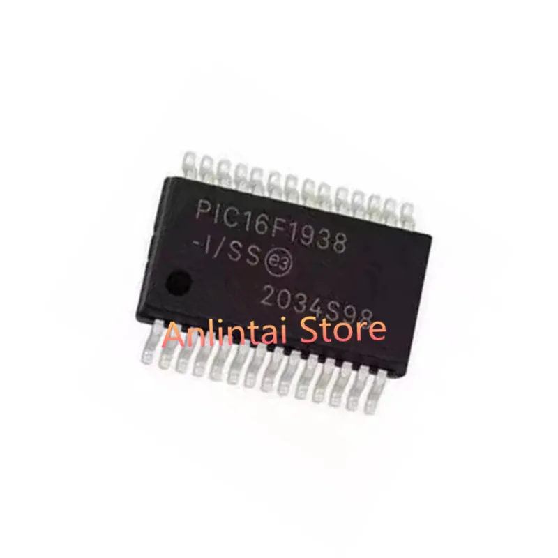 5PCS PIC16F1938-I/SS PIC16F1938   SSOP-28   IC MCU 8BIT 28KB FLASH