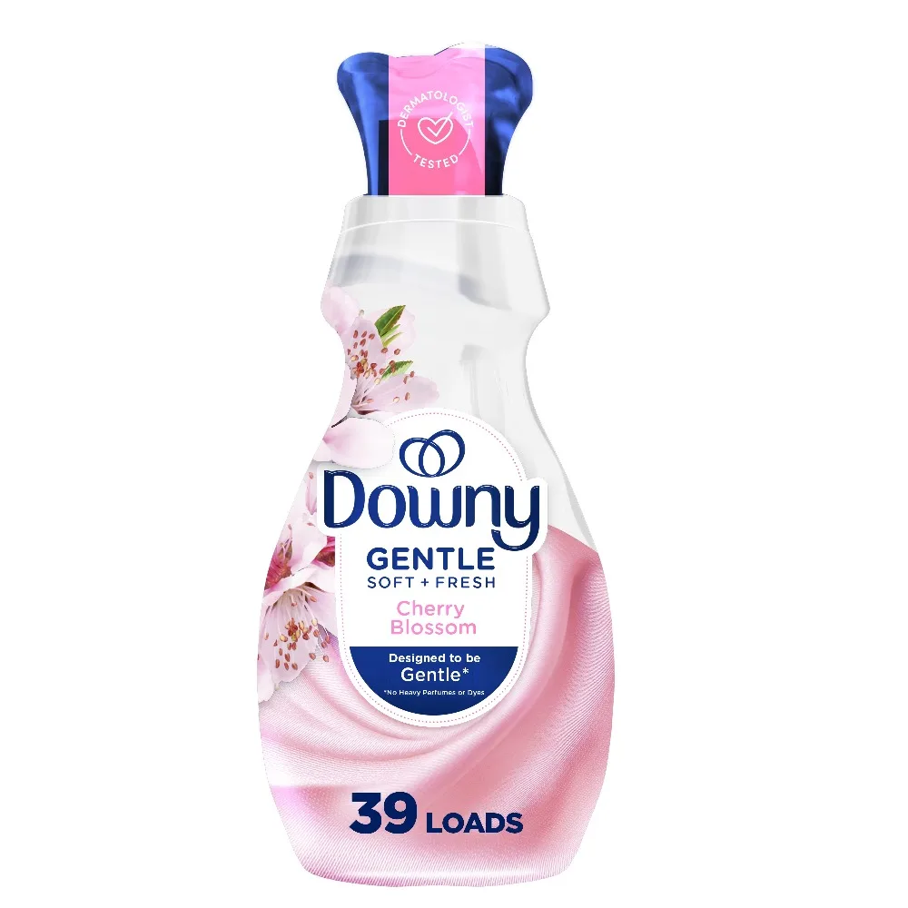 Gentle Soft and Fresh Liquid Fabric Softener Cherry Blossom Scent 26 fl oz 39 Loads for Laundry