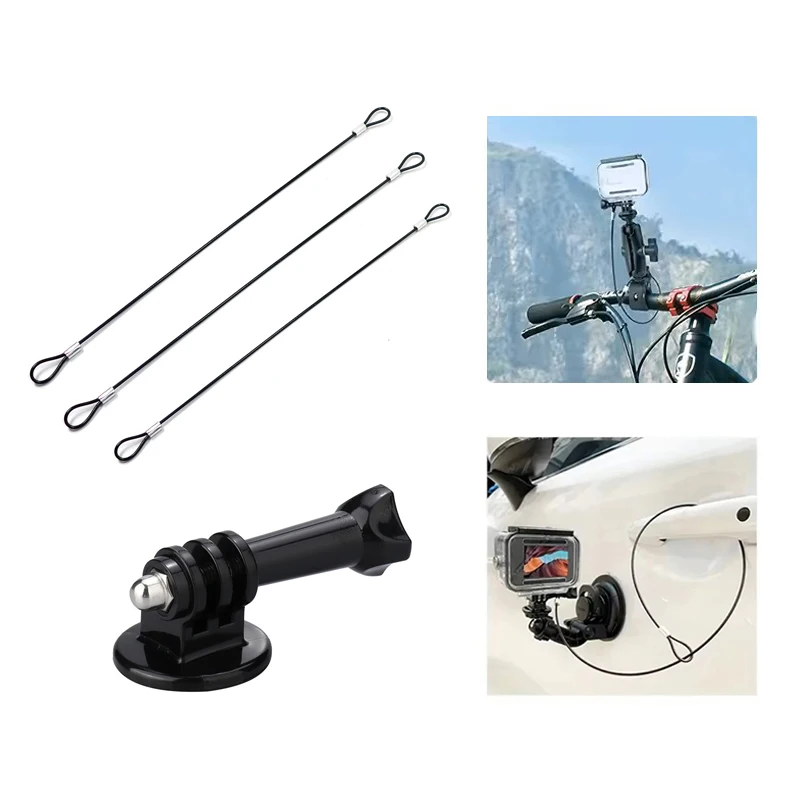 

Анти-потерянный трос для GoPro 13 12 11 10 9 Insta360 X5 X4 Go Ultra DJI Osmo Action 6 5 4 Pocket 3 Nano Safety Rope Аксессуары