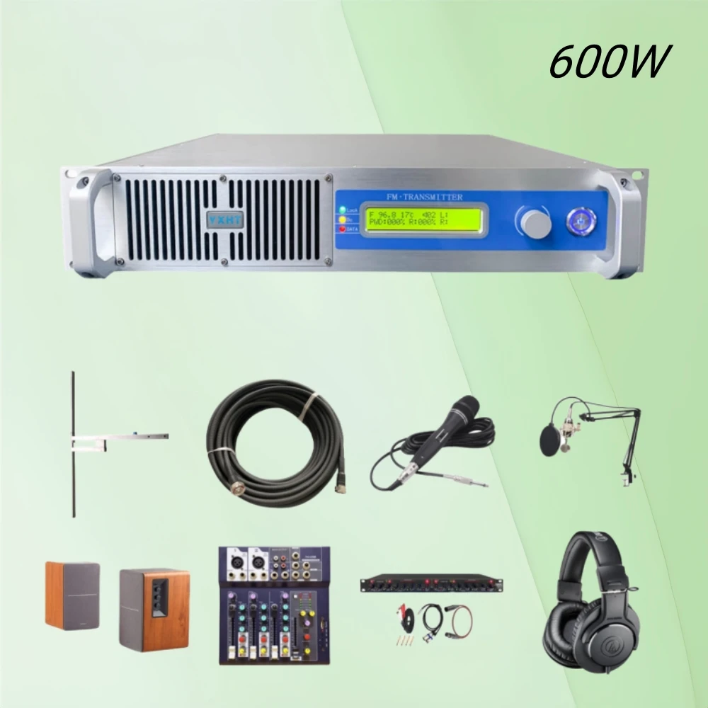 

HP- Stereo Broadcasting 600W FM Transmitter - Professional Package